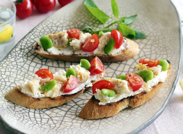 Bruschetta printanière à la Roussette